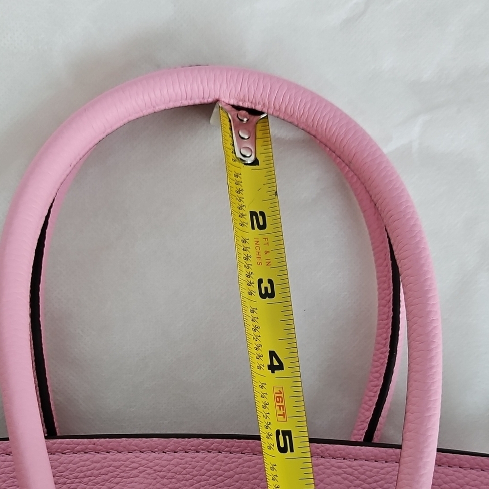 Pink Leather Top Handle bag (Shoulder Birkin Style) - Picture 11 of 11